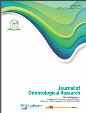 J Odontol Res 2015 Volume 3 Issue 1